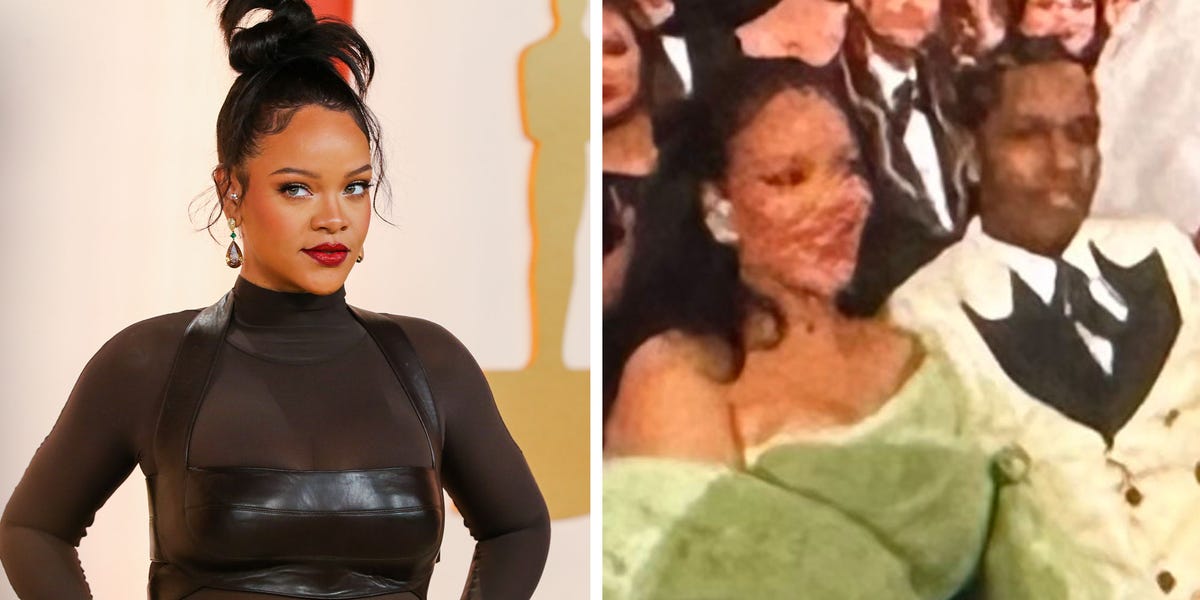 Rihanna Changed Into Third Oscars Outfit With Bustier