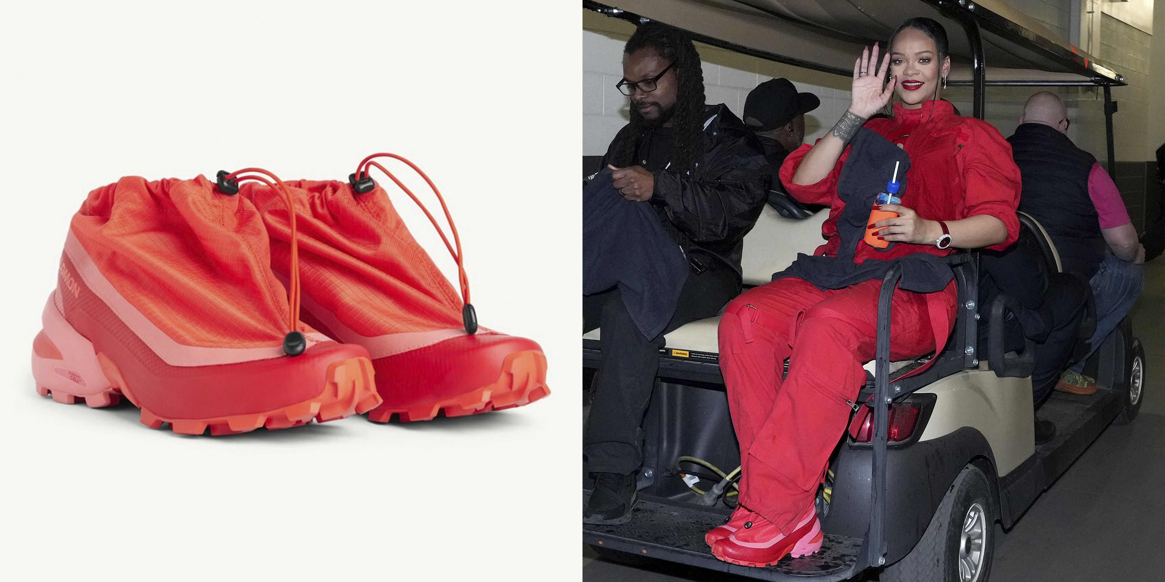 Salomon maison discount margiela red