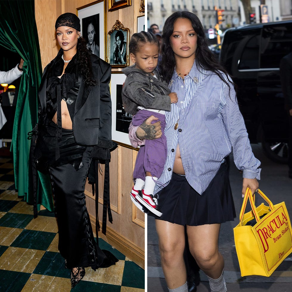 fashionforward individual dressed in two distinct outfits showcasing personal style
