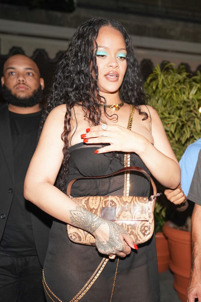 Rihanna Wears Sheer Strapless Dress On Date With A Ap Rocky