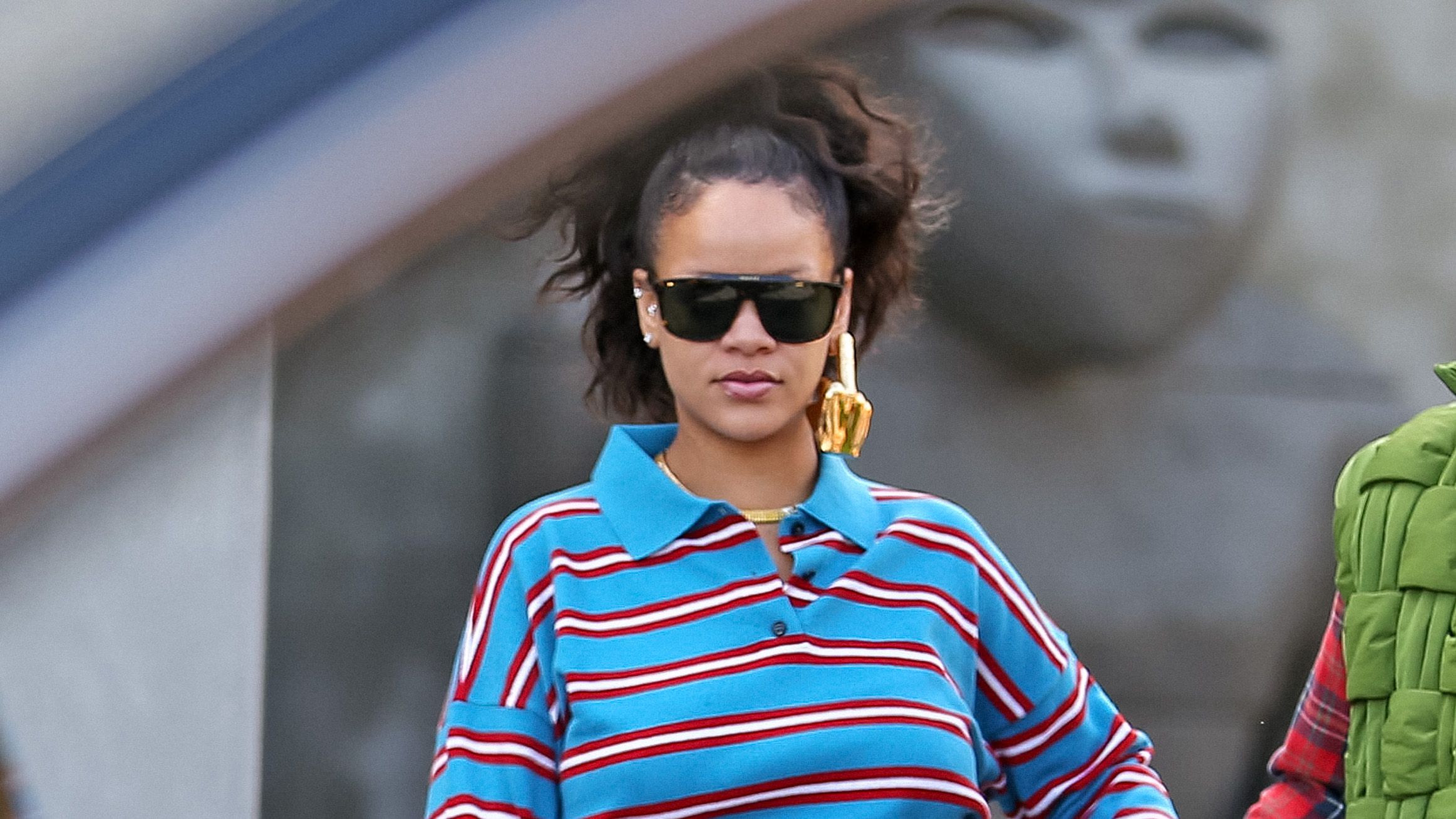 Rihanna Takes the Dress-Over-Pants Trend to the Next Level