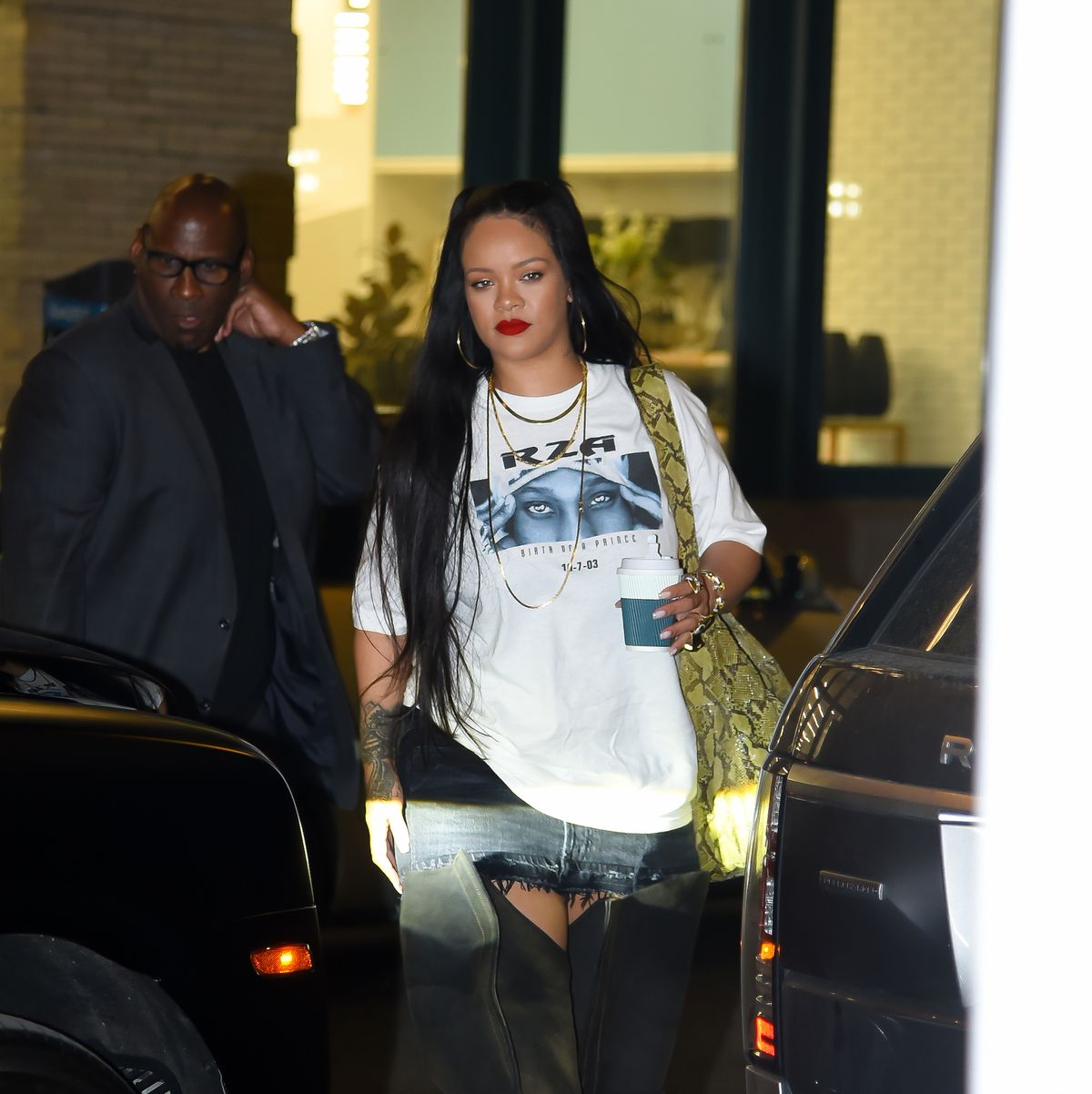 Rihanna's giant boots were made for stomping