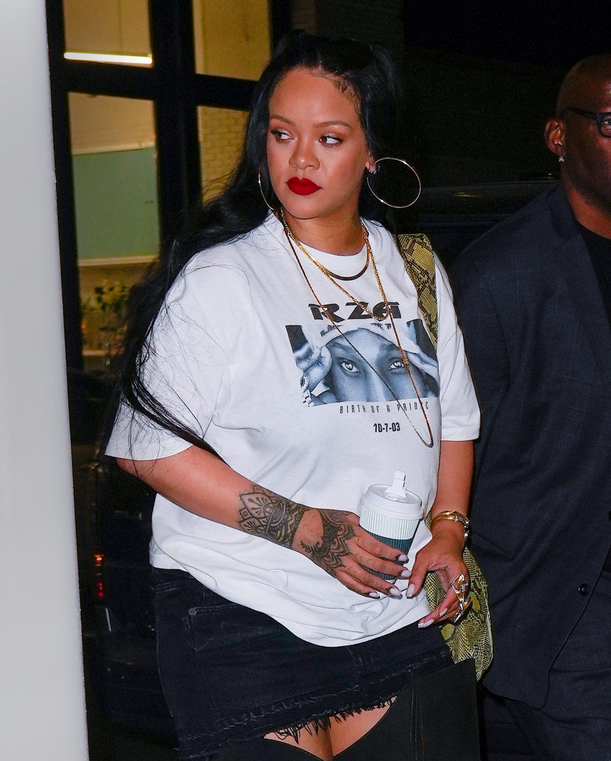 Rihanna Steps Out In Another Winning Vintage Jersey