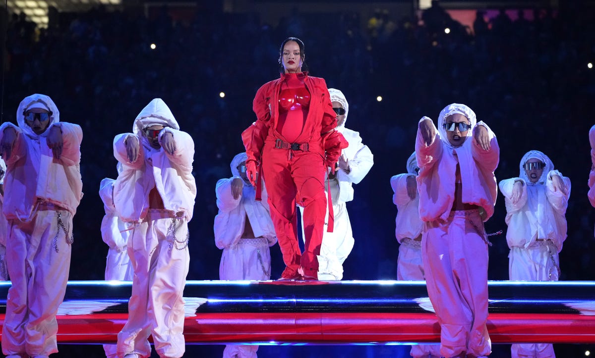 Rihanna performs onstage the Apple Music Super Bowl LVII - TV Fanatic