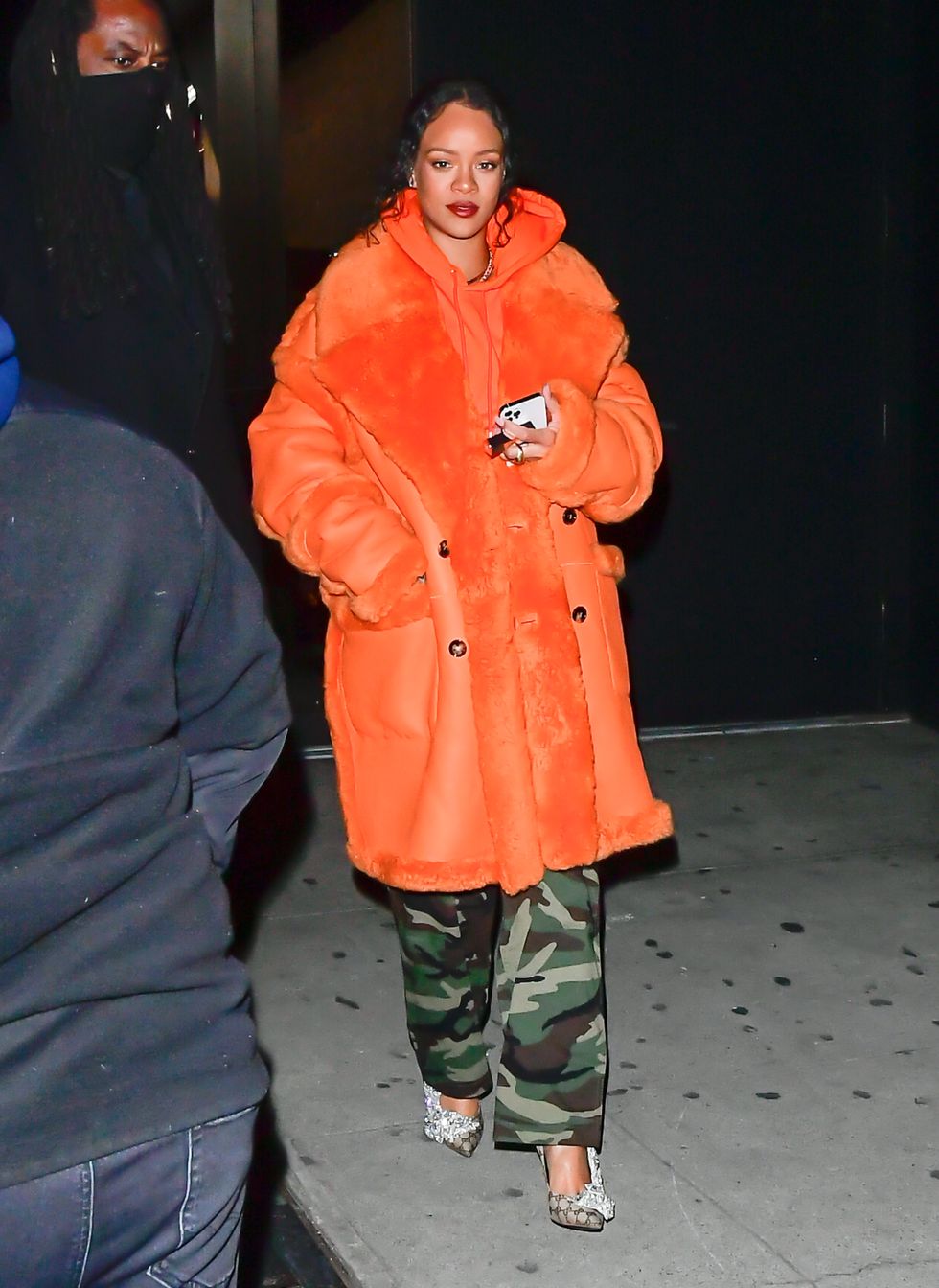 shop rihanna outfits new york, ny   january 26  rihanna is seen coming out of  flight club  on january 26, 2022 in new york city  photo by raymond hallgc images