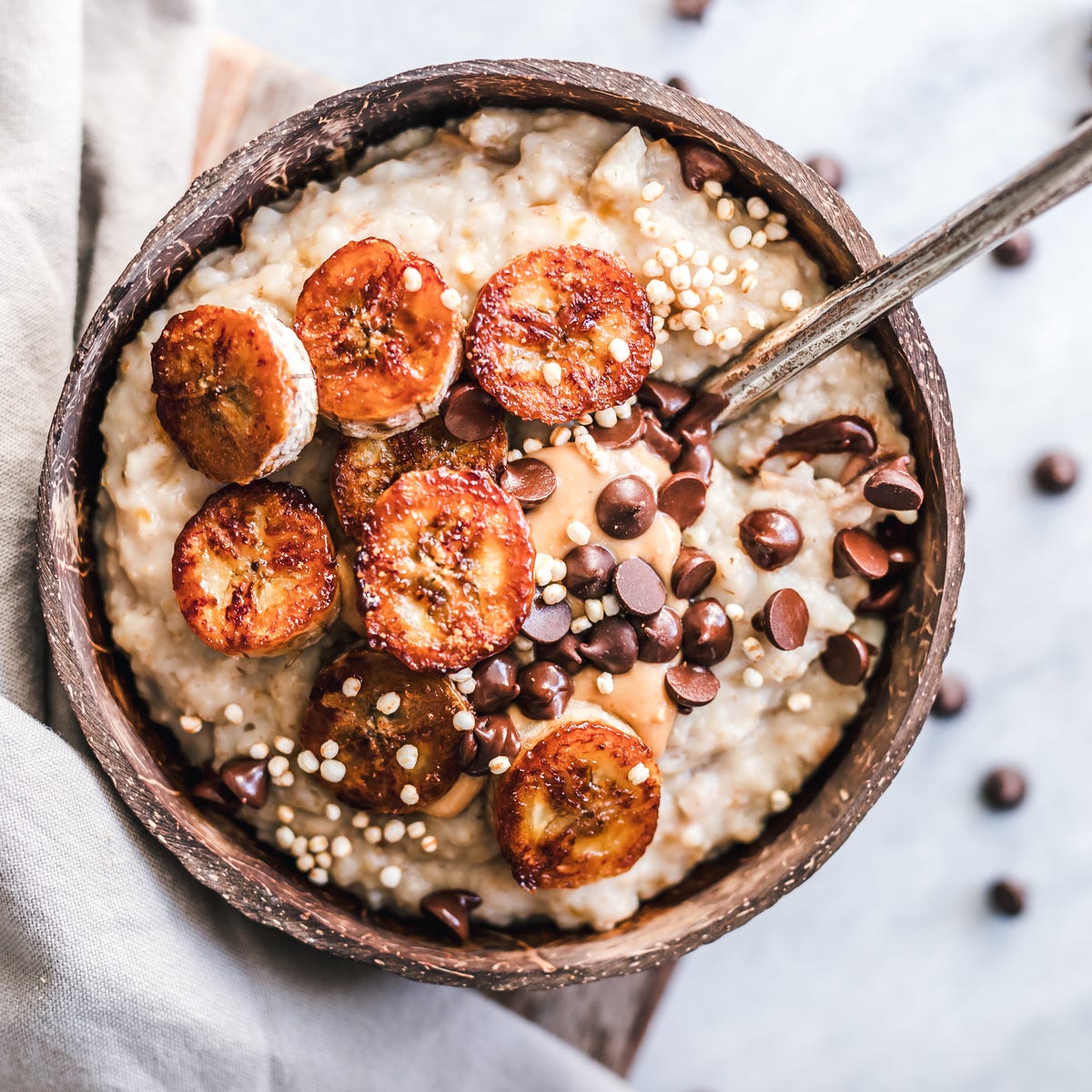 Rijstpudding met banaan recept en speculaas vegan