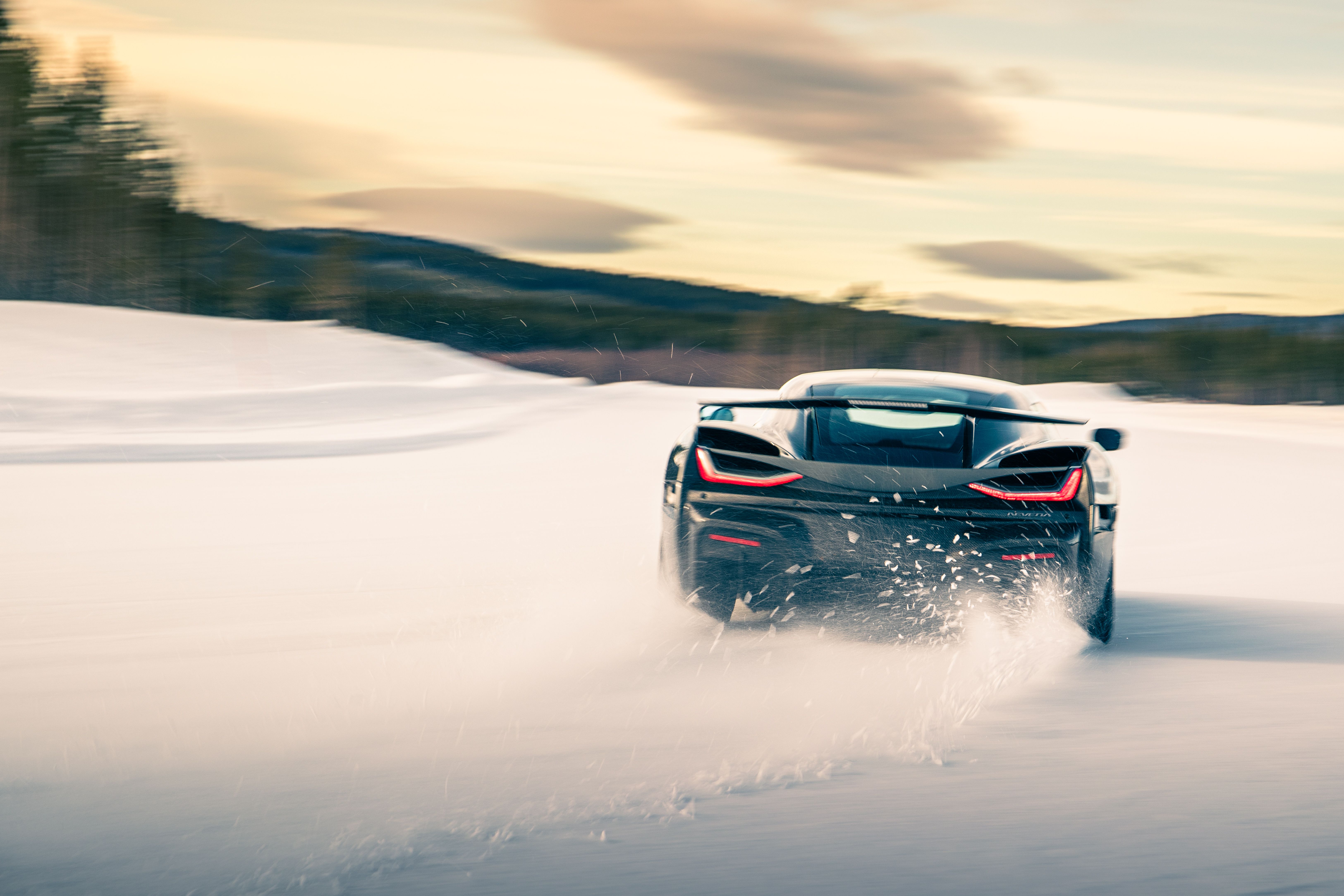 Gaze Upon The Glory Of A Rimac Nevera Winter Testing In Sweden