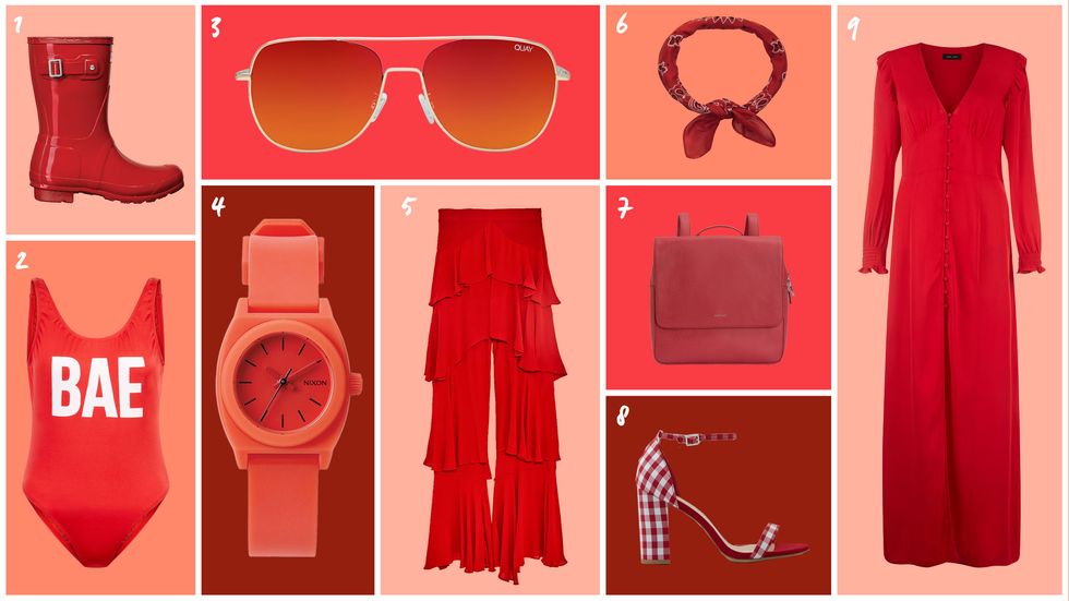 Red, Clothing, Pink, Fashion, Peach, Dress, 