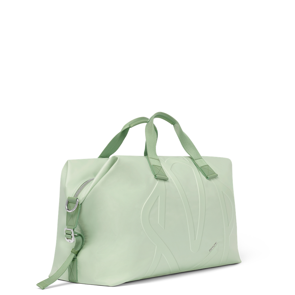 a white bag with a strap