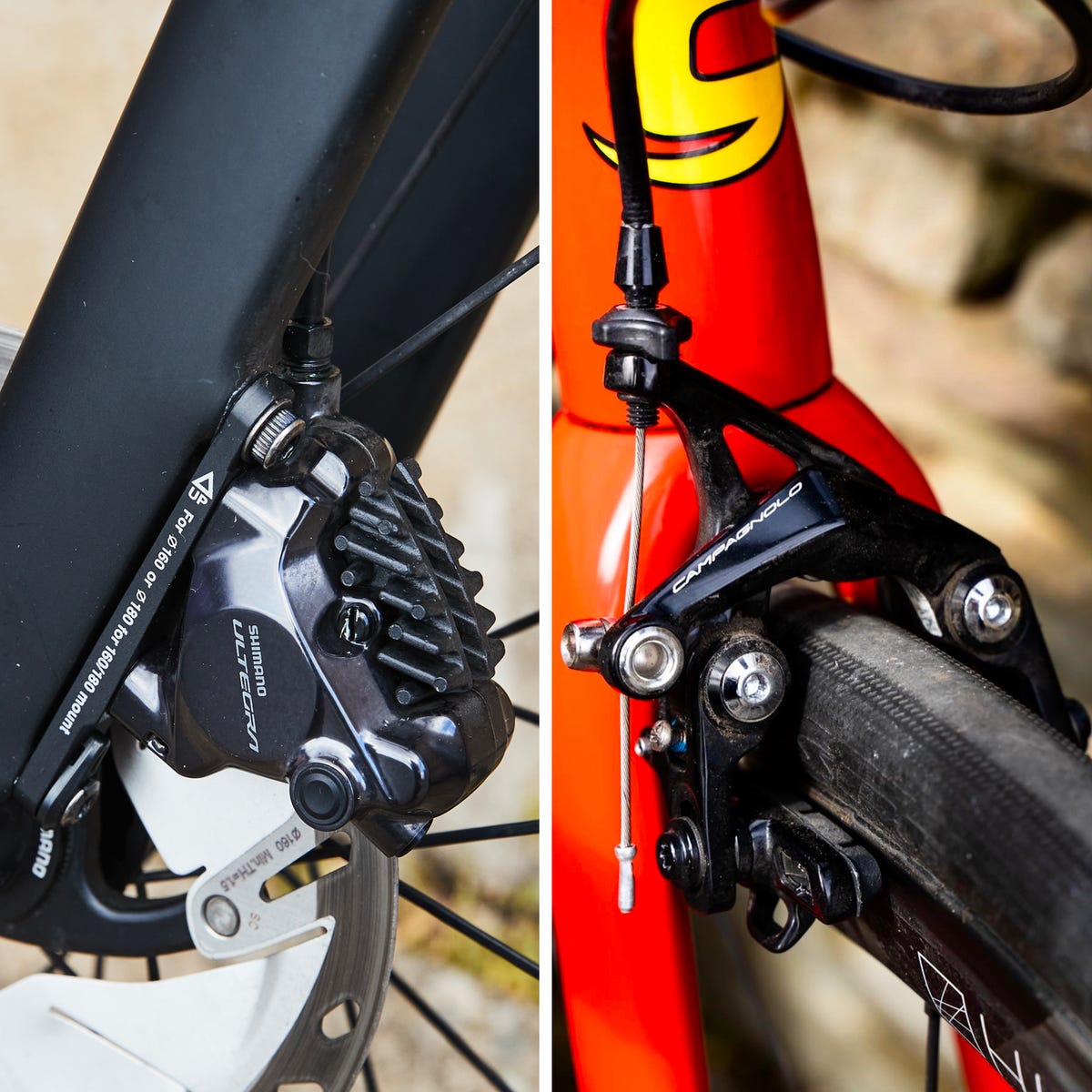 replace rim brakes with disc brakes