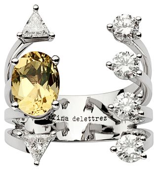 Diamond, Jewellery, Fashion accessory, Gemstone, Engagement ring, Body jewelry, Crystal, Earrings, Ear, 