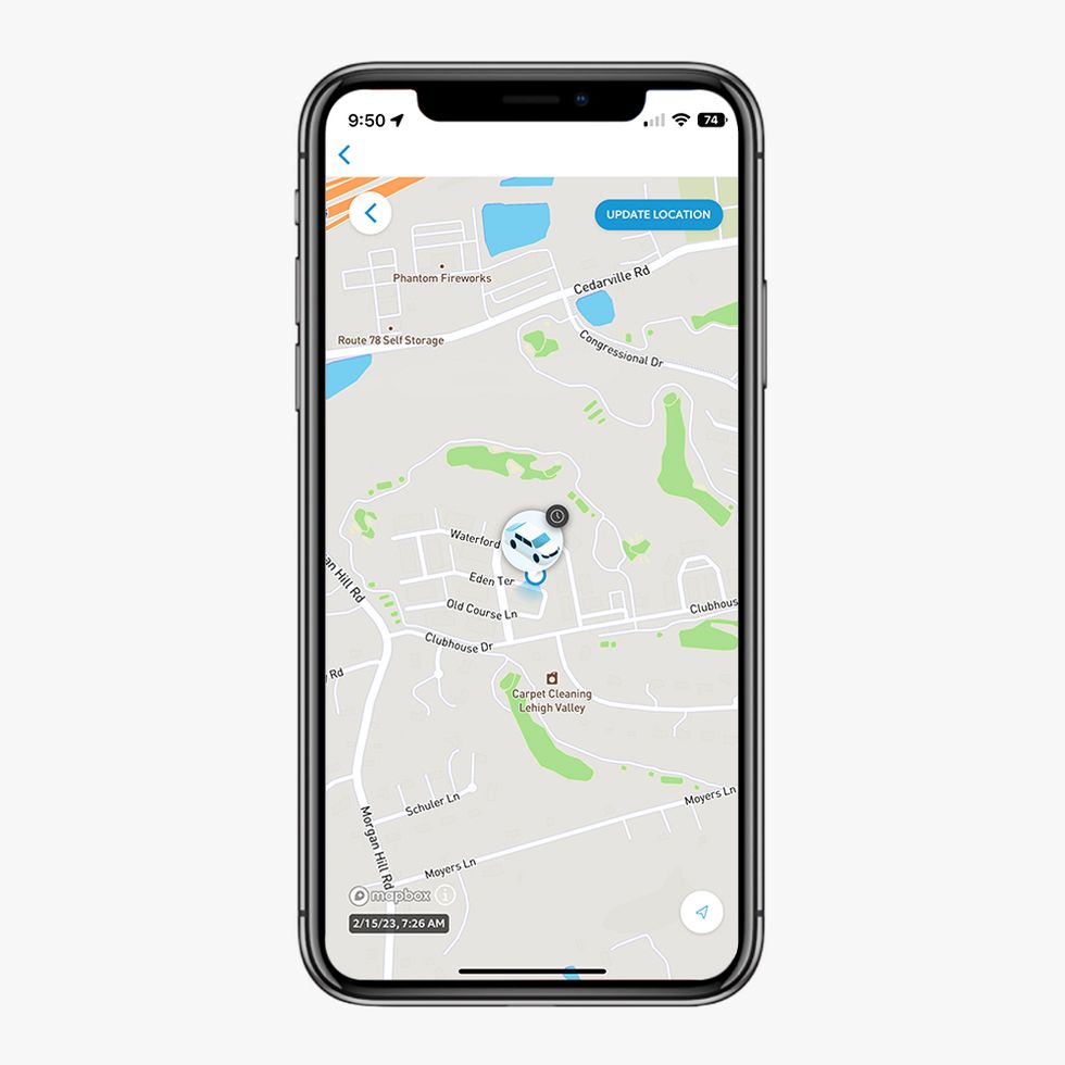 ring car camera gps map on app