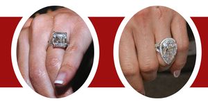 Ring, Engagement ring, Jewellery, Fashion accessory, Diamond, Finger, Wedding ring, Gemstone, Hand, Wedding ceremony supply, 