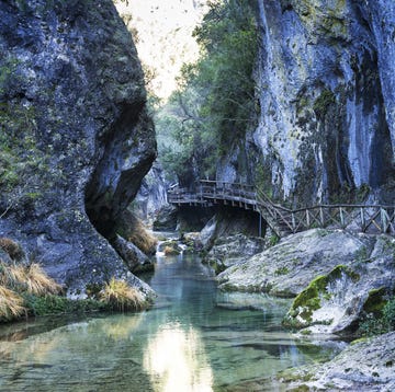 Ruta del Río Borosa a bridge over a river