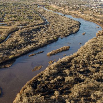 rio grande river aerial view
