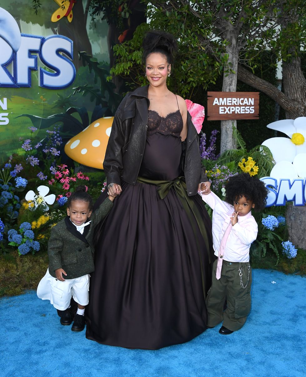 Rihanna, Riot und RZA bei der Premiere von „Die Schlümpfe“ in Los Angeles