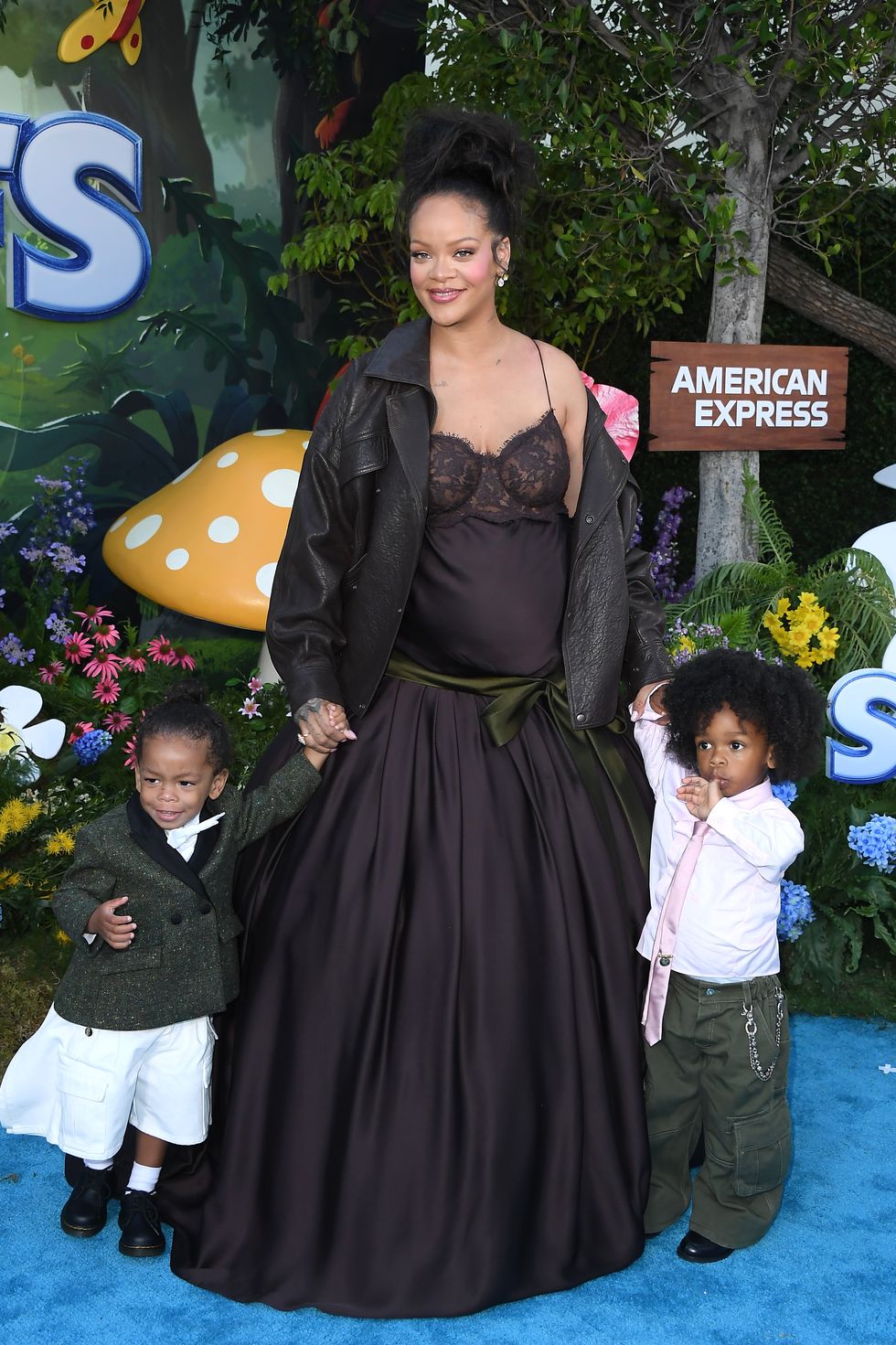 Rihanna's sons RZA and Riot made their red carpet debut in Jonathan