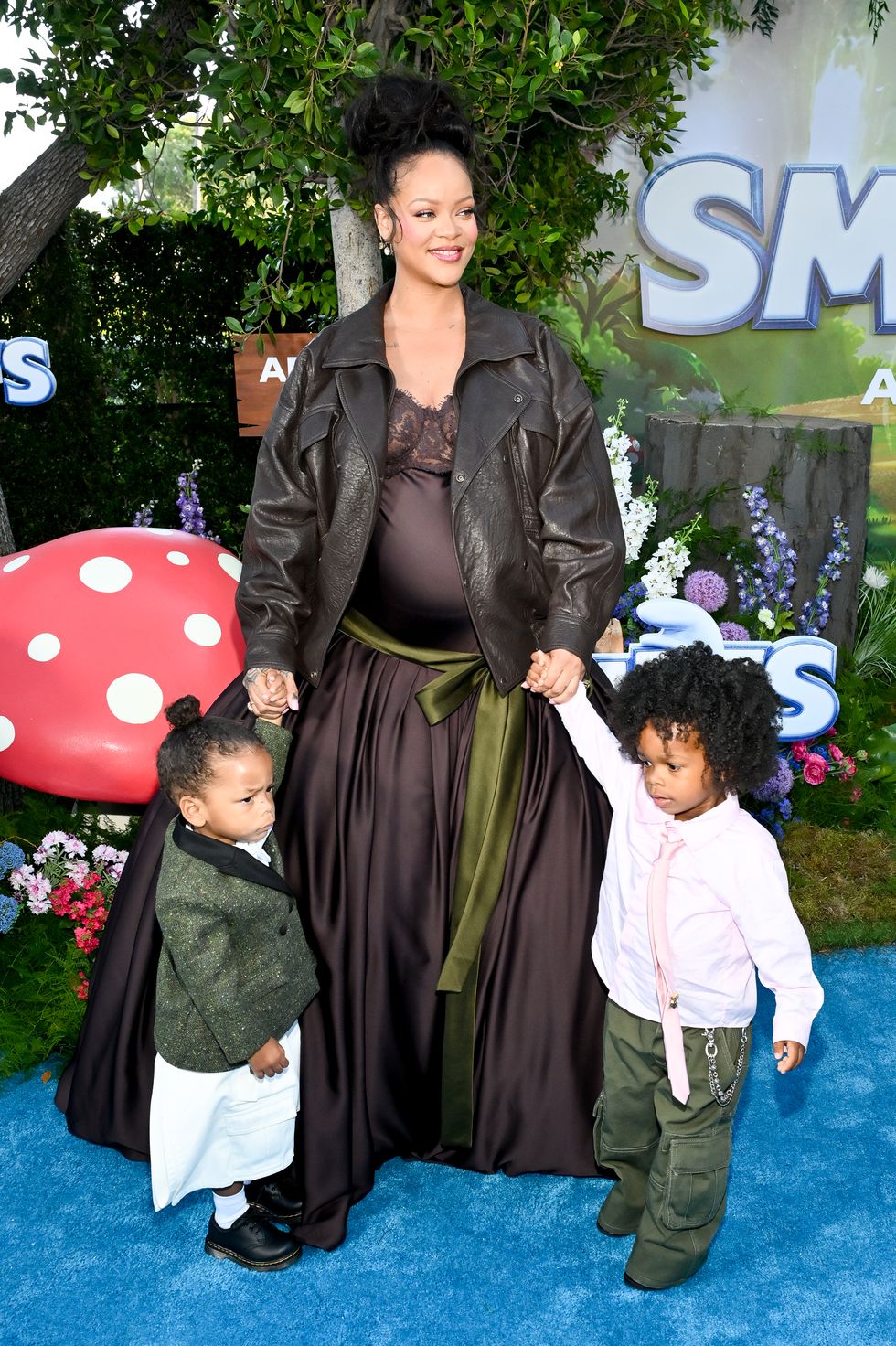Rihanna's sons RZA and Riot made their red carpet debut in Jonathan