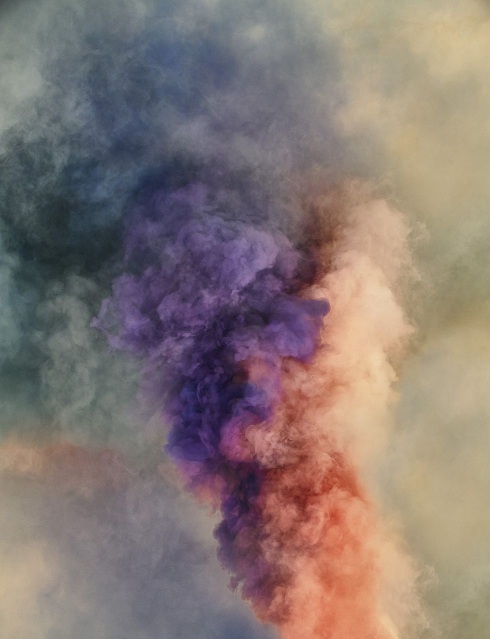 Sky, Smoke, Atmospheric phenomenon, Atmosphere, Watercolor paint, Cloud, Painting, Art, Space, Meteorological phenomenon, 