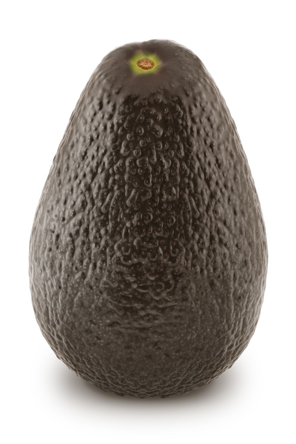 ripe avocado isolated on white background