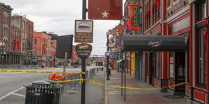 nashville, tn   december 25 the street is cordoned off after an explosion on december 25, 2020 in nashville, tennessee according to initial reports, a vehicle exploded downtown in the early morning hours photo by thaddaeus mcadamsgetty images