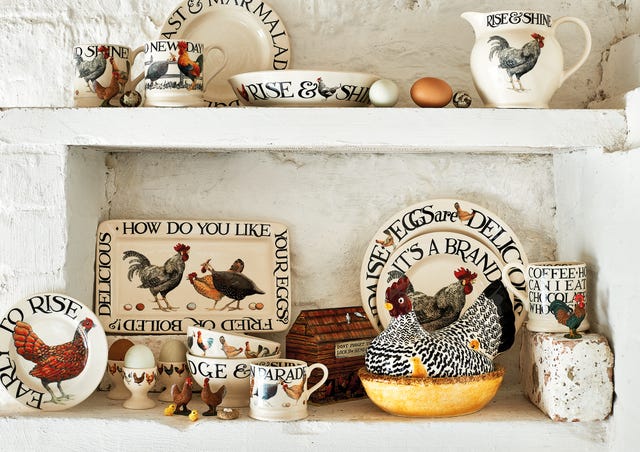 Rooster, Chicken, Shelf, Ceramic, Livestock, Galliformes, Bird, Furniture, 
