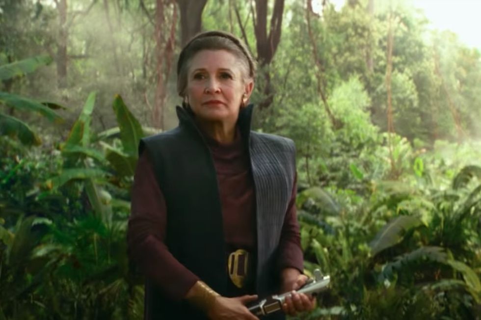 rise of skywalker, leia, star wars, carrie fisher