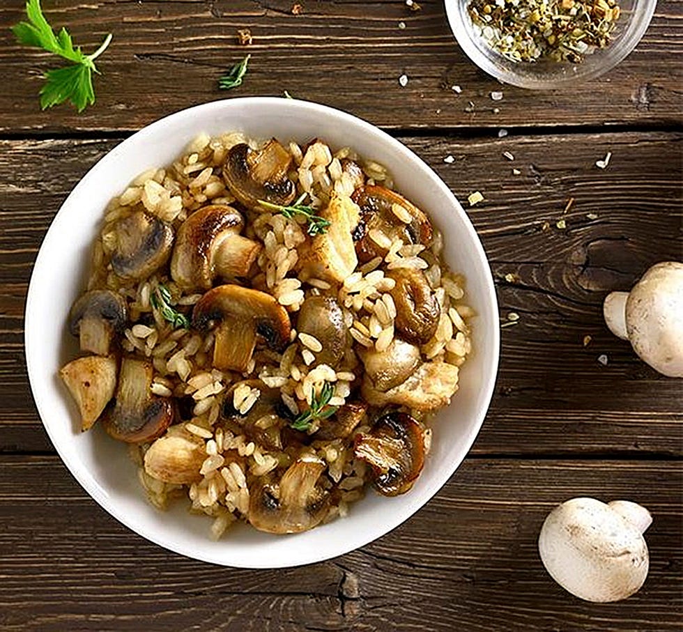 receta de risotto de setas