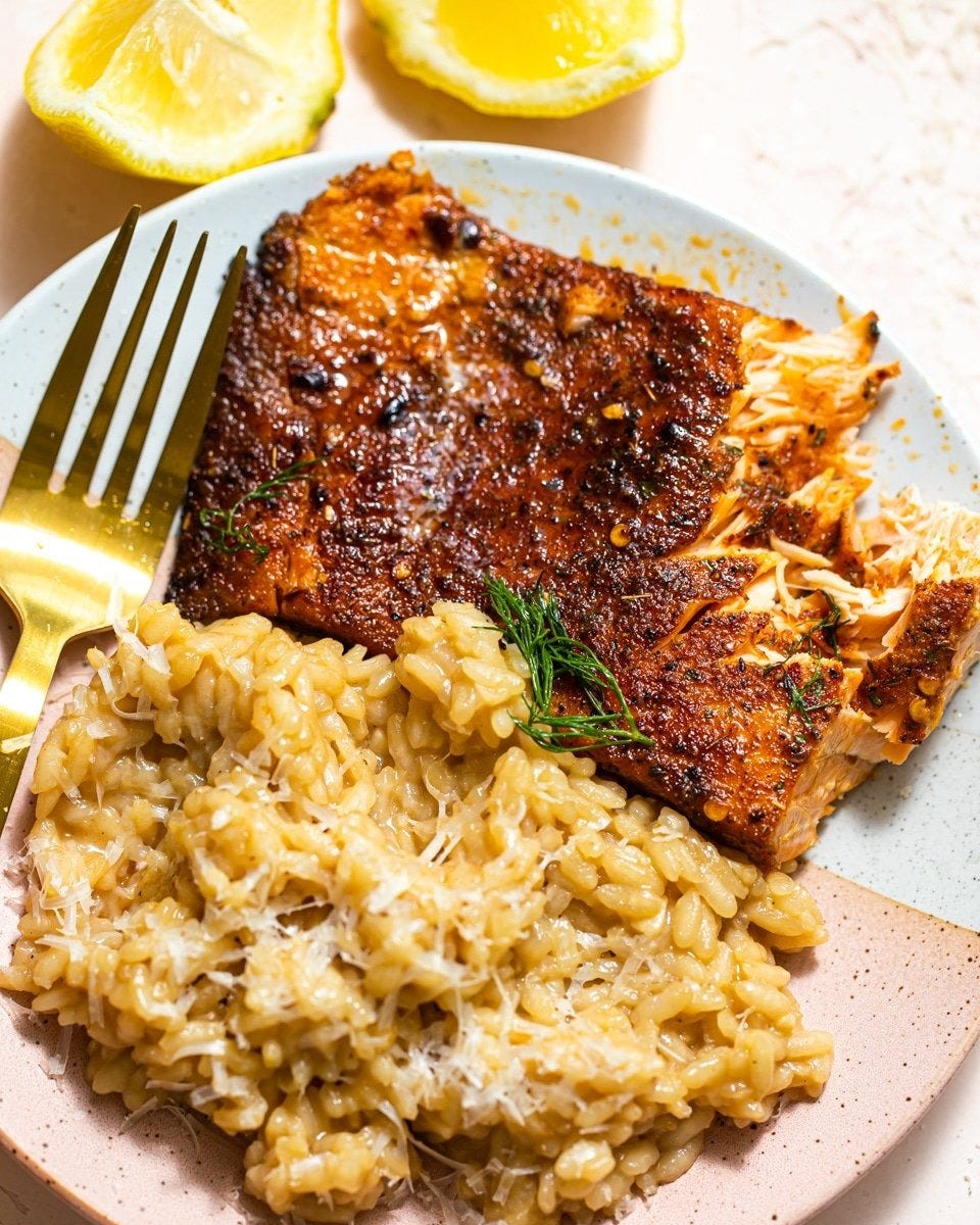 risotto recipes cajun salmon with parmesan risotto cajun salmon with parmesan risotto