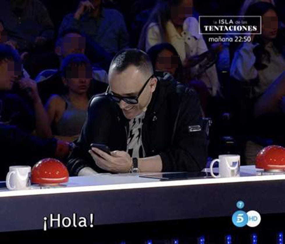 risto mejide hace una videollamada con su hija roma en 'got talent'