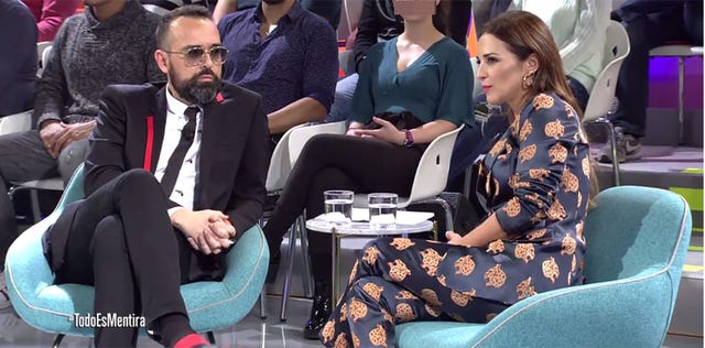 Risto Mejide y Paula Echevarría en 'Todo es mentira'