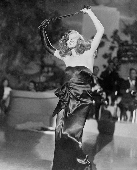 actress rita hayworth dancing in gilda
