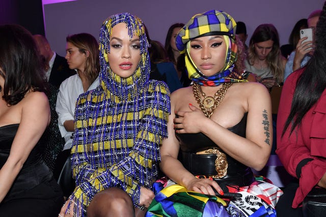 Nicki Minaj In Versace Front Row @ Versace Spring 2019