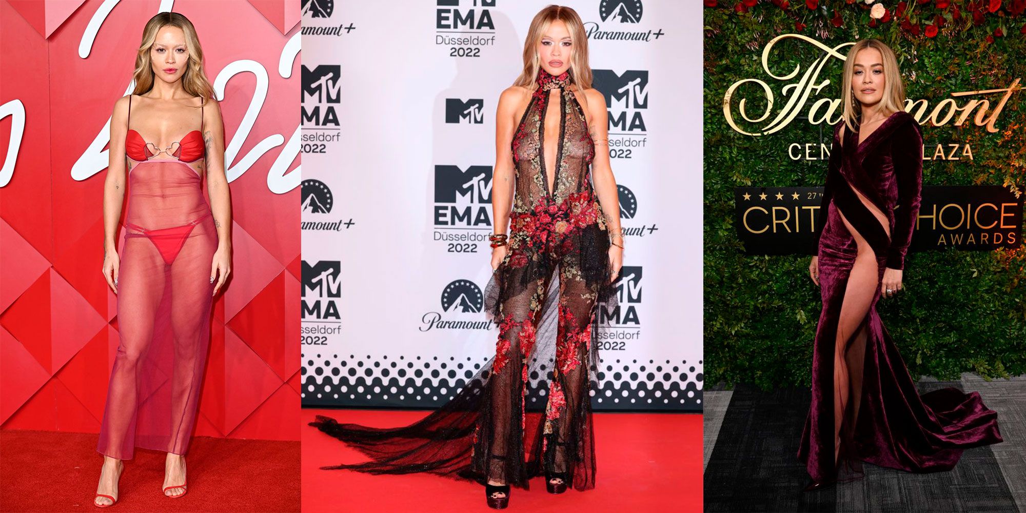Rita Ora acaba de llevar su obsesión por los vestidos transparentes al  siguiente nivel