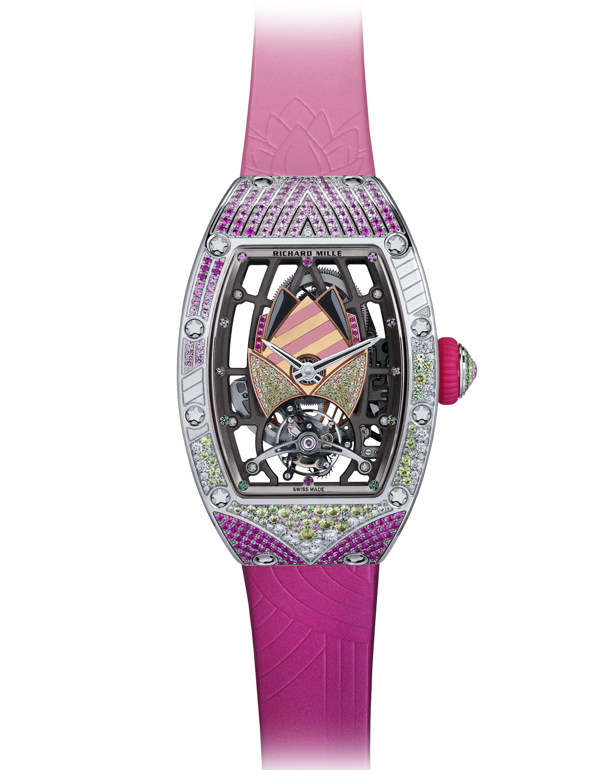 Richard mille pink online strap