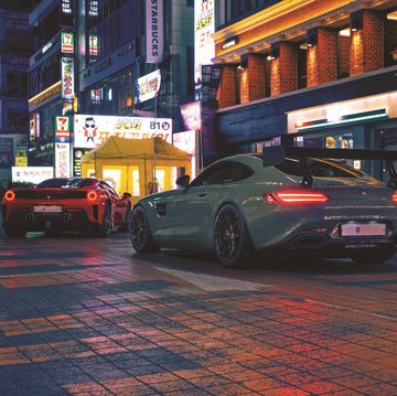 cars at night seoul
