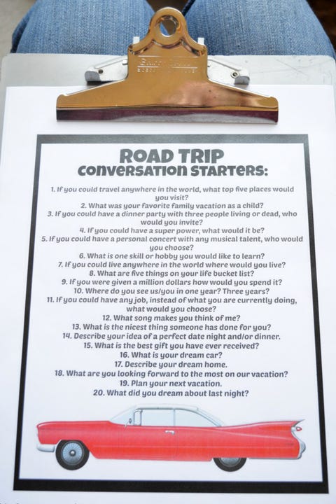 Road Trip Games - Conversation starters