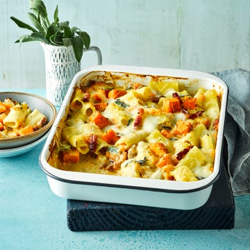 best pasta bake recipes roast butternut, bacon and sage pasta bake