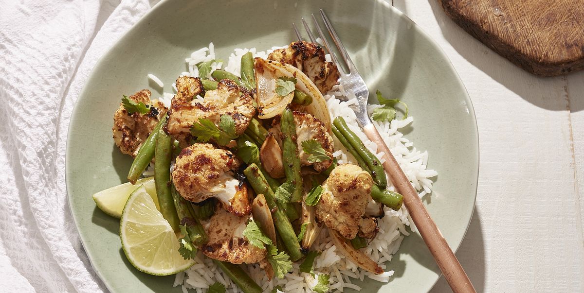 Best Roasted Curried Cauliflower and Green Beans Recipe