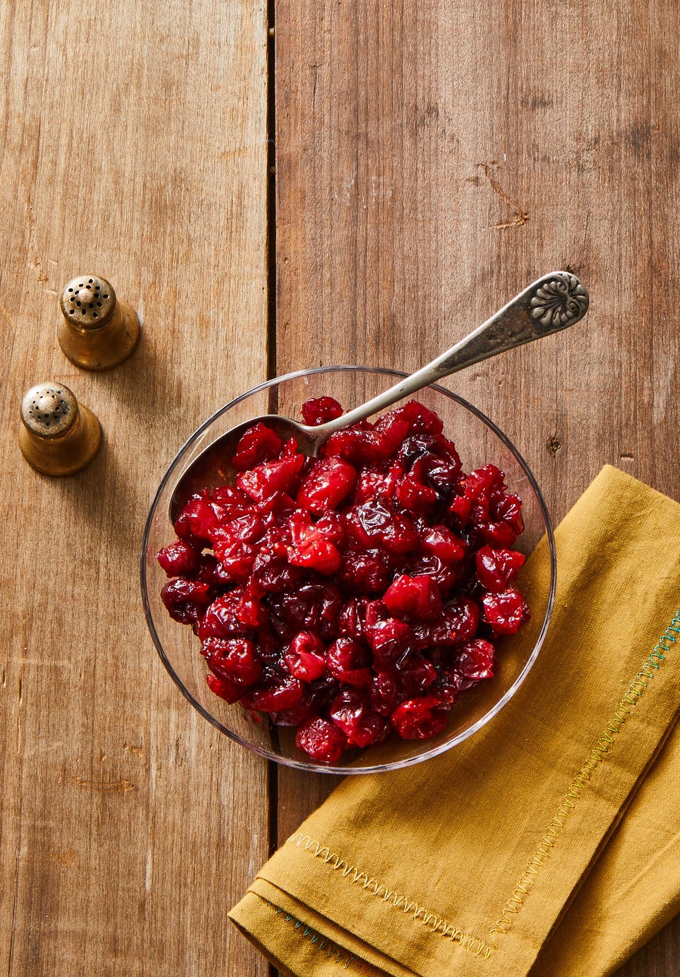 a bowl of roasted cranberry sauce