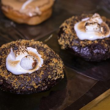 roasted marshmallow chocolate donuts