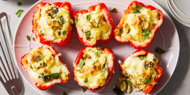 roasted ricotta stuffed peppers