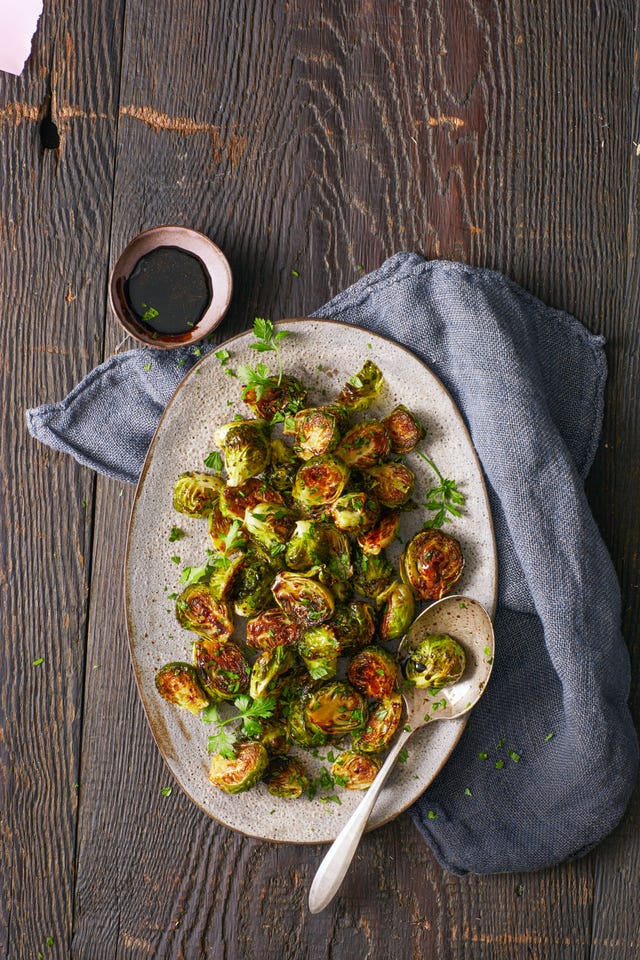 roasted sweet and sour brussels sprouts