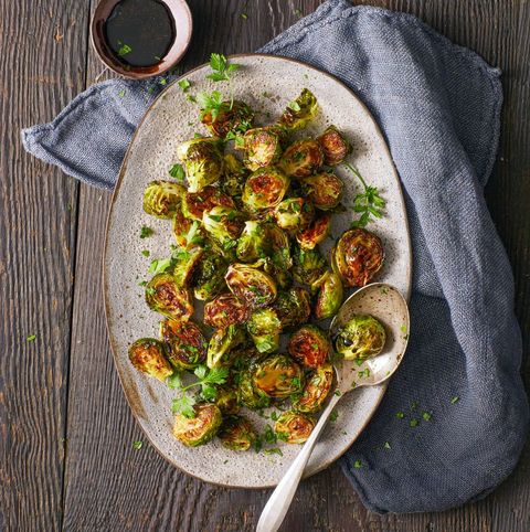 roasted sweet and sour brussels sprouts