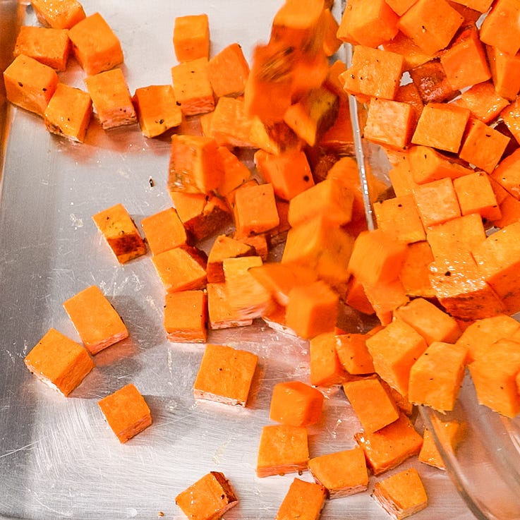 roasted sweet potaotes