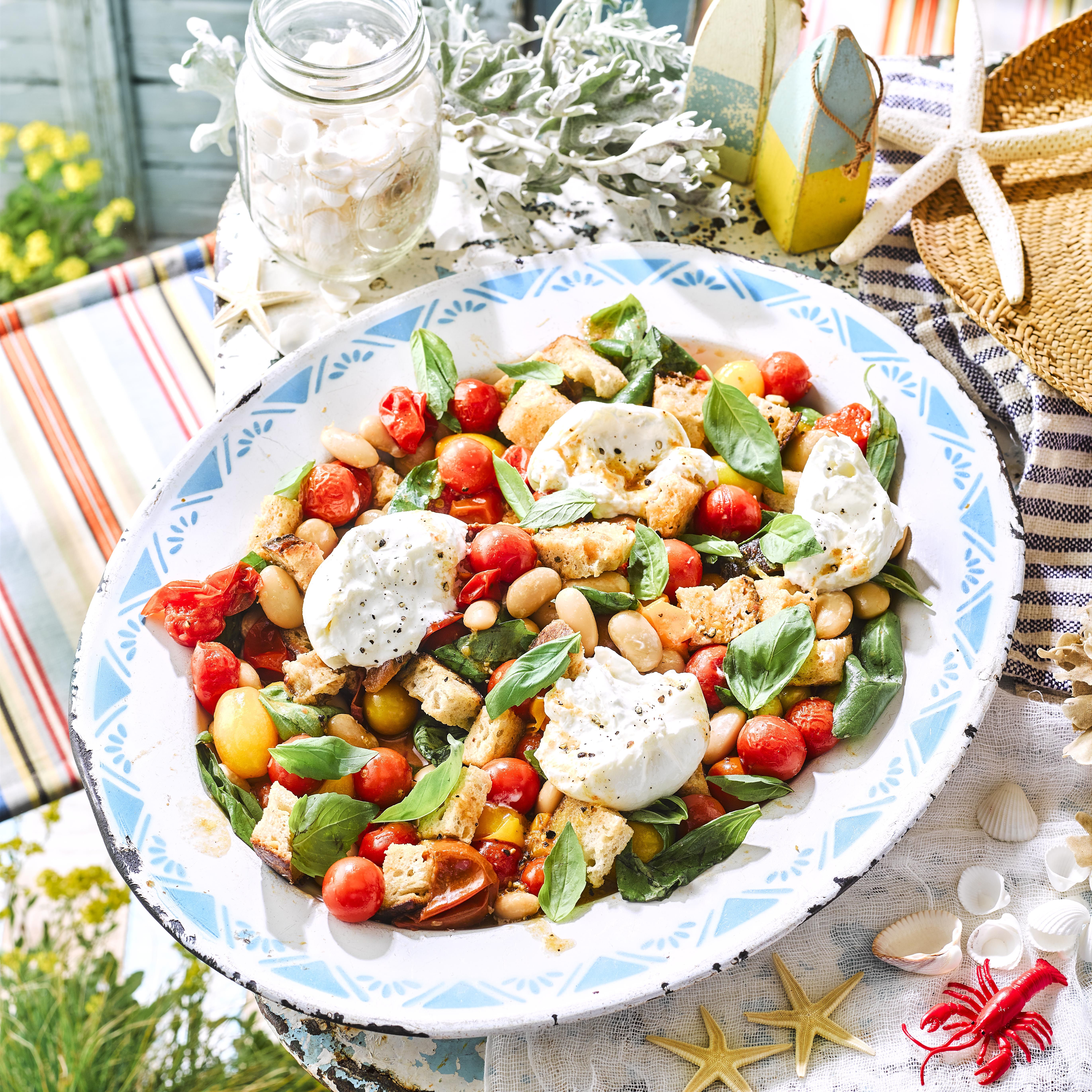 Roasted Tomato Burrata Salad » The Seasonal Junkie