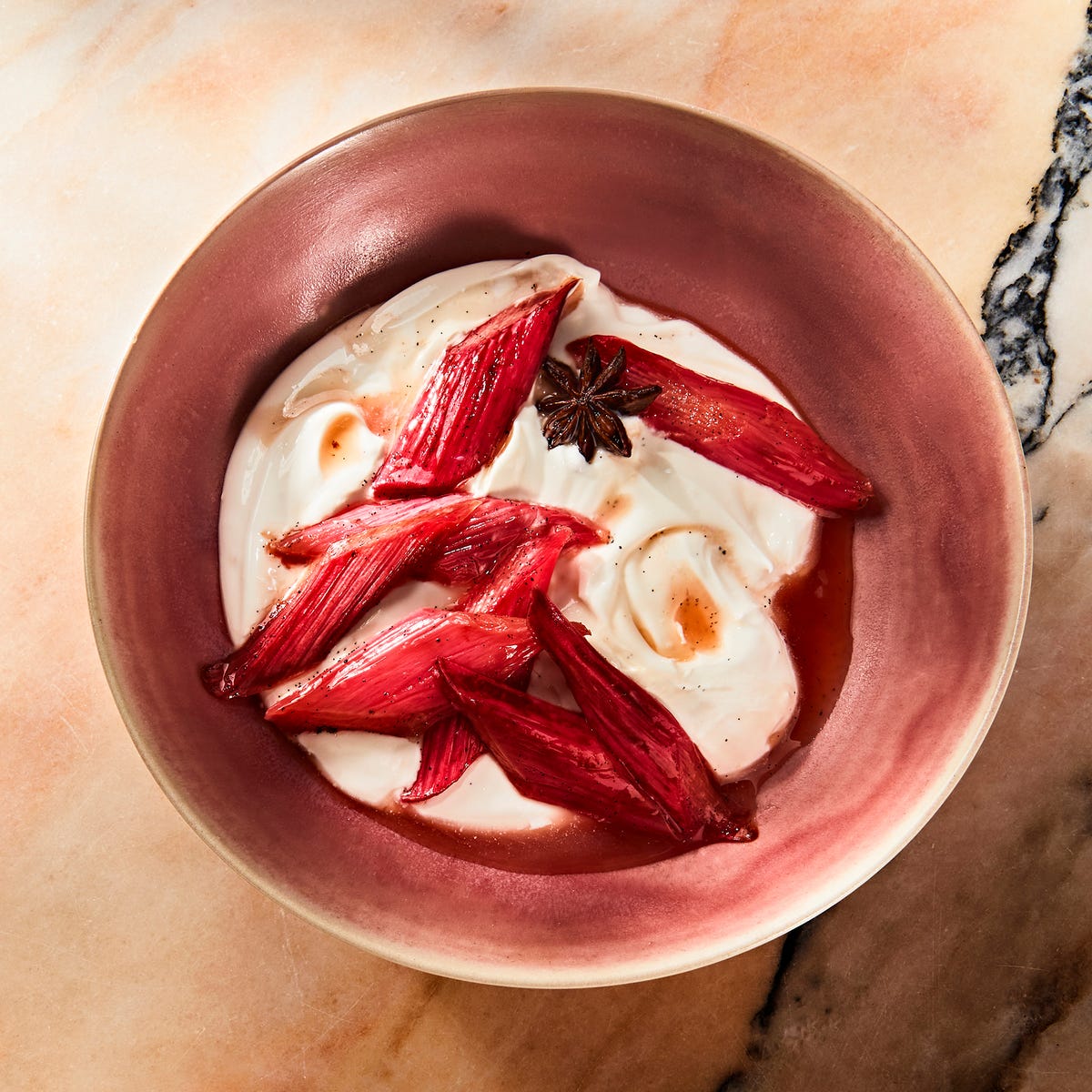 WHM050121_052 yogurt with roasted rhubarb