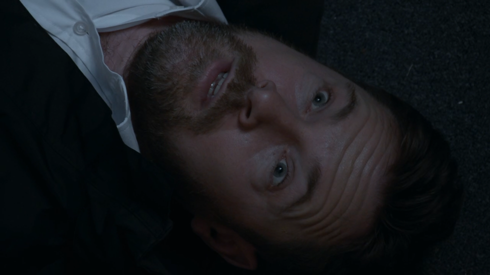 coronation street, rob donovan lying down with his eyes open