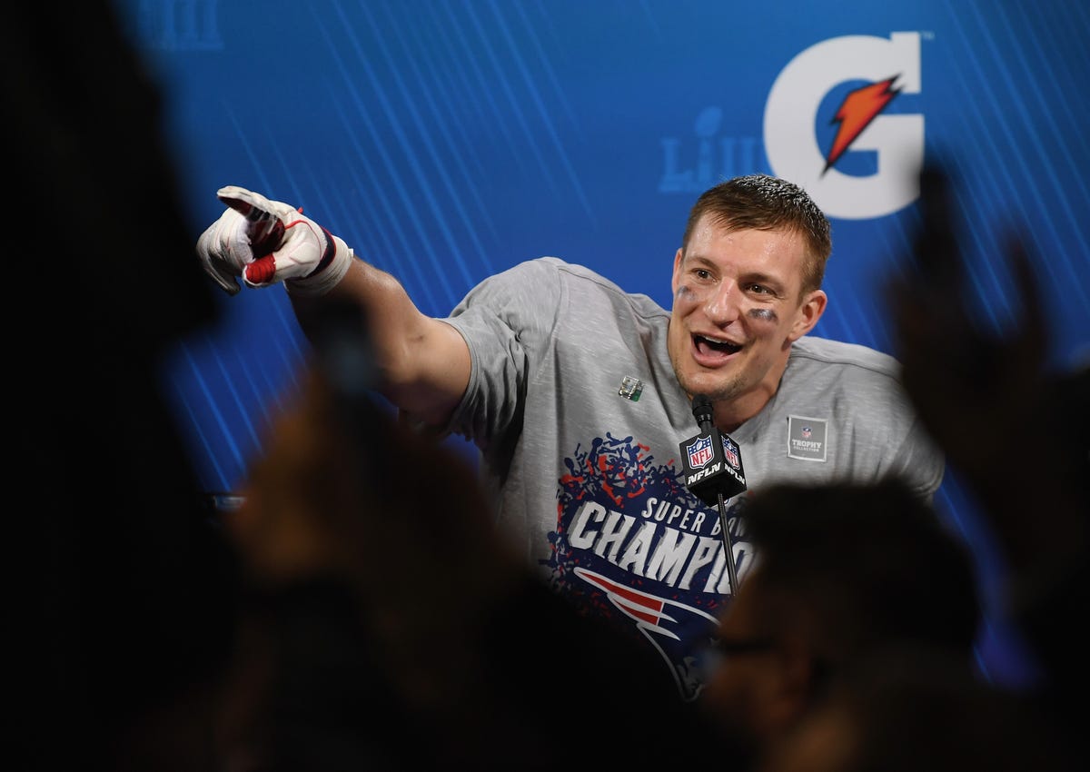 Rob Gronkowski Picks Up Mountain Biking- Posts Instagram Bike Photos