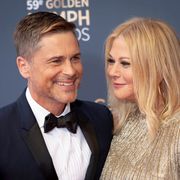 monte carlo, monaco june 18 rob lowe and wife sheryl berkoff attends the closing ceremony of the 59th monte carlo tv festival on june 18, 2019 in monte carlo, monaco photo by arnold jerockiwireimage